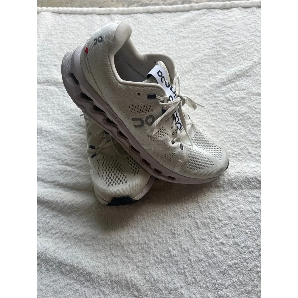 On Cloudsurfer Ivory White Running Shoes Mens 9.5 3MD10420664 CloudTec Phase